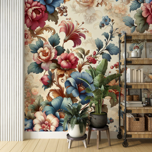 Papier peint panoramique - Fleurs