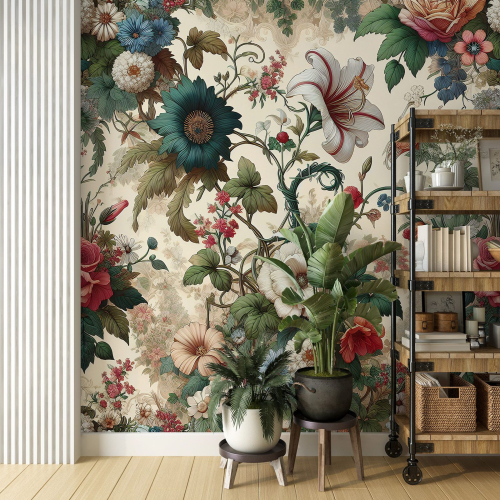 Papier peint panoramique - Fleurs