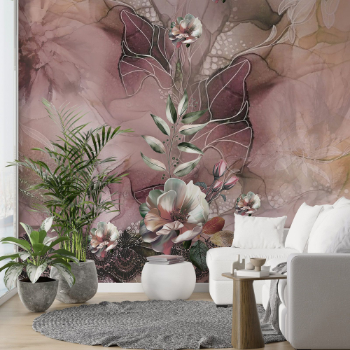Papier peint panoramique - Fleurs