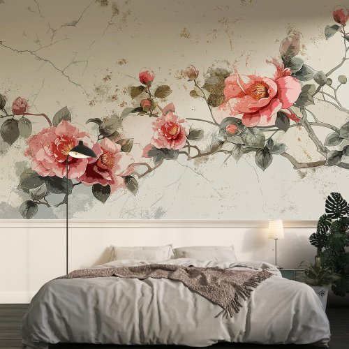 Papier peint panoramique - Fleurs