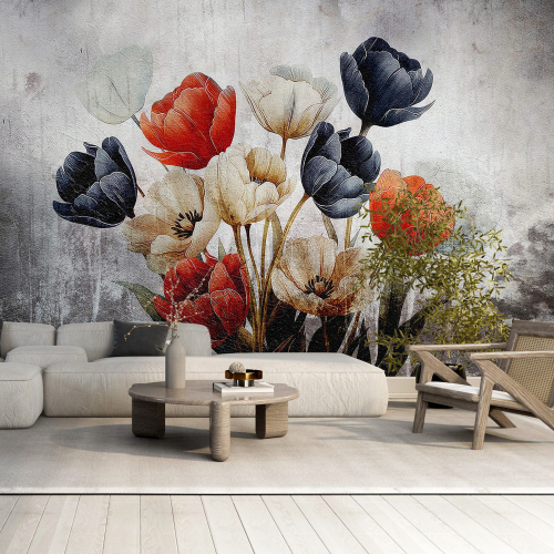 Papier peint panoramique - Fleurs