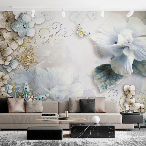 Papier peint panoramique - Fleurs