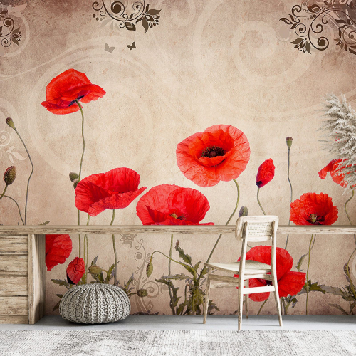 Papier peint panoramique - Fleurs