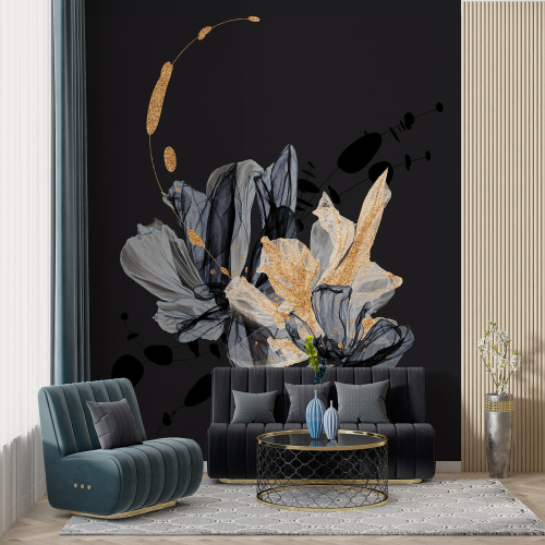 Papier peint panoramique - Fleurs Design