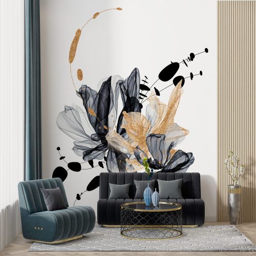 Papier peint panoramique - Fleurs Design