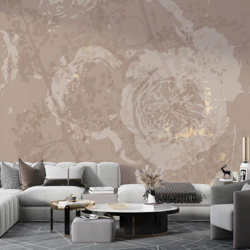 Papier peint panoramique - Fleurs Design