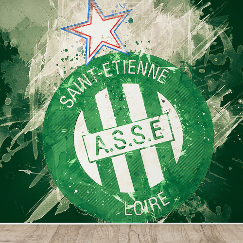 Papier peint panoramique Foot / Football - A.S.S.E Saint-Étienne