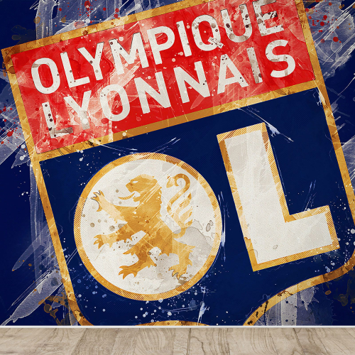Papier peint panoramique Foot / Football - OL - Olympique Lyonnais