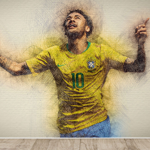 Papier peint panoramique Football - Joueur de Foot