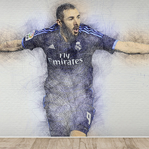 Papier peint panoramique Football - Joueur de Foot