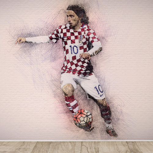 Papier peint panoramique Football - Joueur de Foot