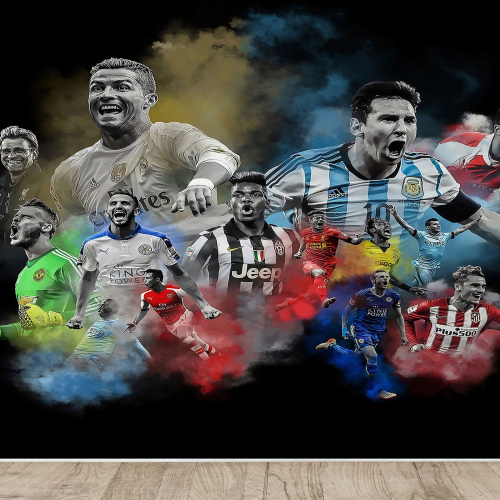 Papier peint panoramique Football - Joueurs de Foot
