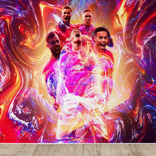 Papier peint panoramique Football - Joueurs de Foot
