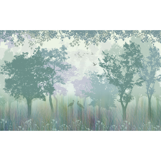 Papier peint panoramique - Forêt