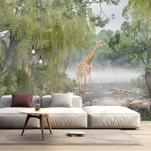 Papier peint panoramique - Girafes