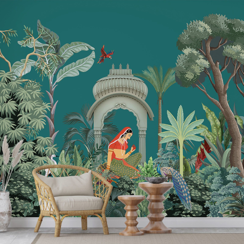 Papier peint panoramique - Jardin Tropical