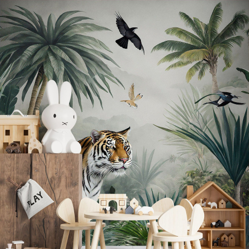 Papier peint panoramique - Jungle Animaux