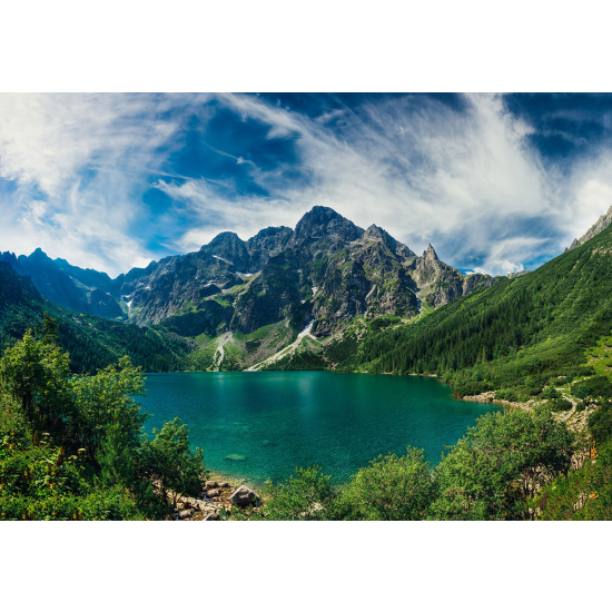 Papier peint panoramique - Lac Montagnes