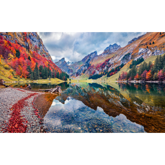 Papier peint panoramique - Lac Montagnes