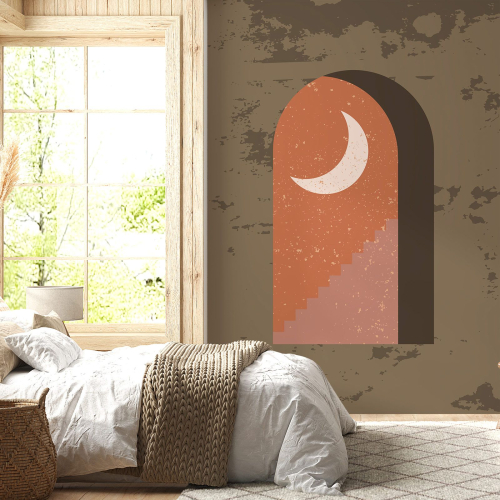 Papier peint panoramique - Lune Boho