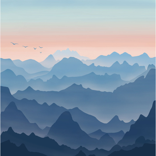 Papier peint panoramique - Montagnes