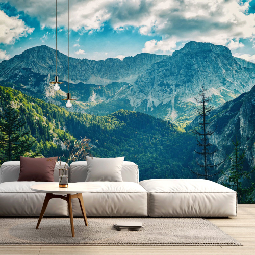 Papier peint panoramique - Montagnes