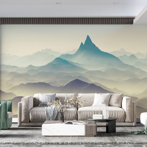 Papier peint panoramique - Montagnes