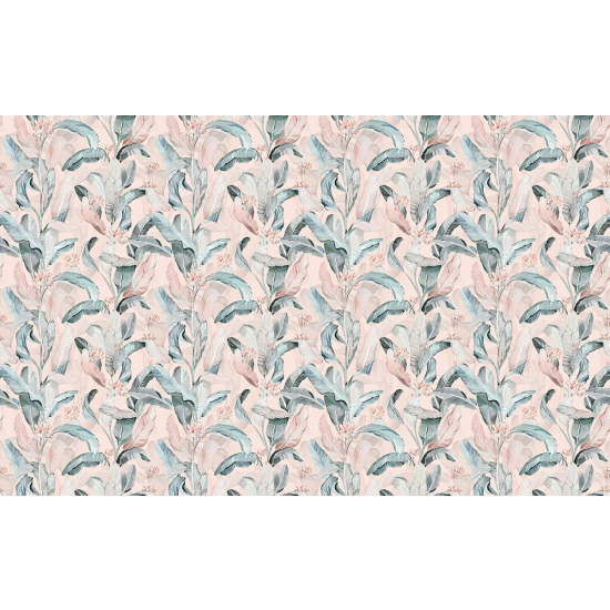 Papier peint panoramique - Motif Feuilles tropicales