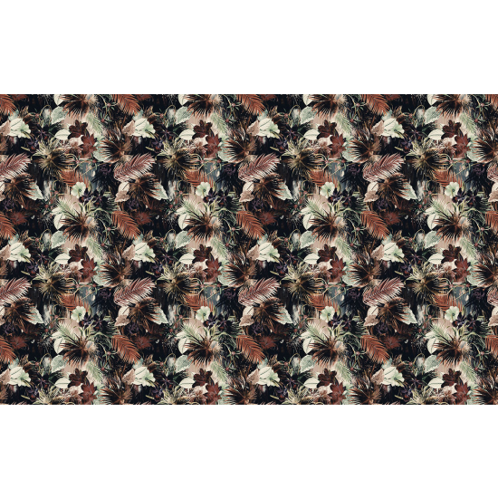 Papier peint panoramique - Motif Feuilles tropicales