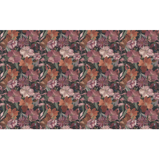 Papier peint panoramique - Motif Fleurs