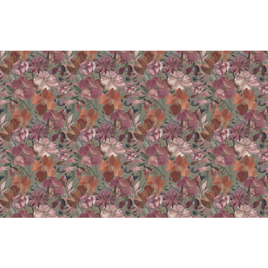 Papier peint panoramique - Motif Fleurs
