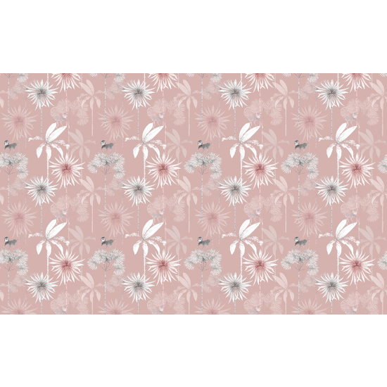Papier peint panoramique - Motif Fleurs