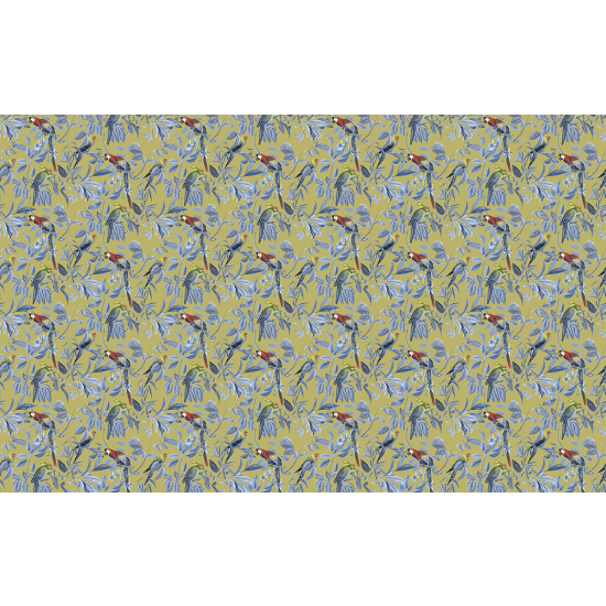 Papier peint panoramique - Motif Fleurs Oiseaux