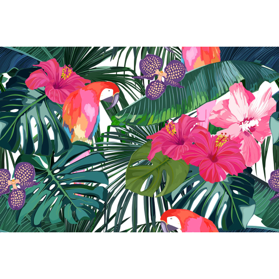 Papier peint panoramique - Motif Tropical