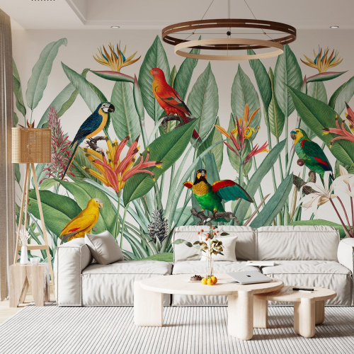 Papier peint panoramique - Motif Tropical