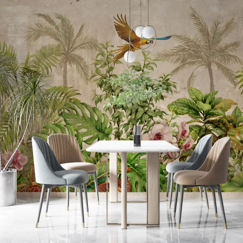 Papier peint panoramique - Motif Tropical