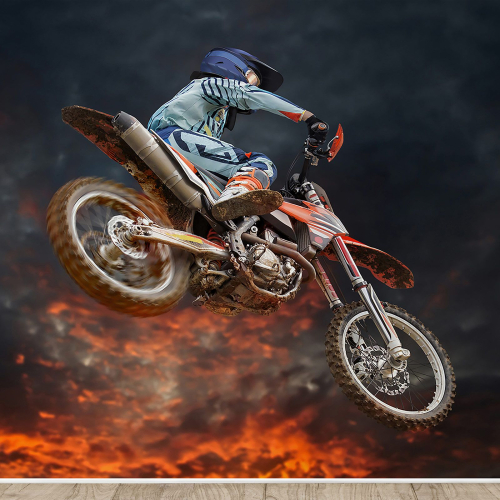 Papier peint panoramique Motocross