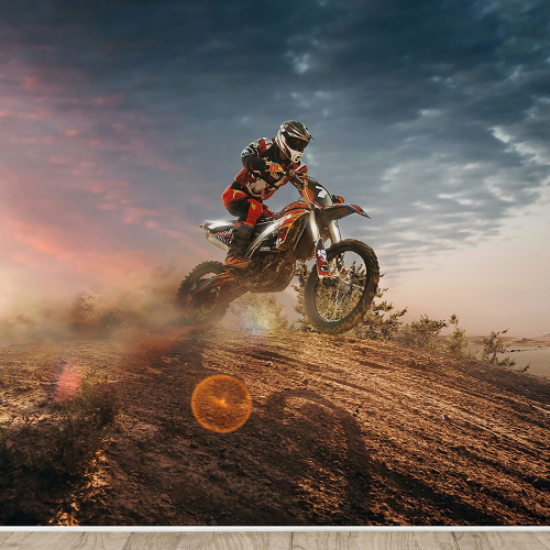 Papier peint panoramique Motocross
