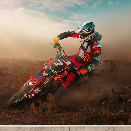 Papier peint panoramique Motocross