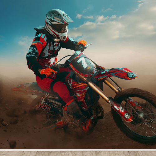 Papier peint panoramique Motocross