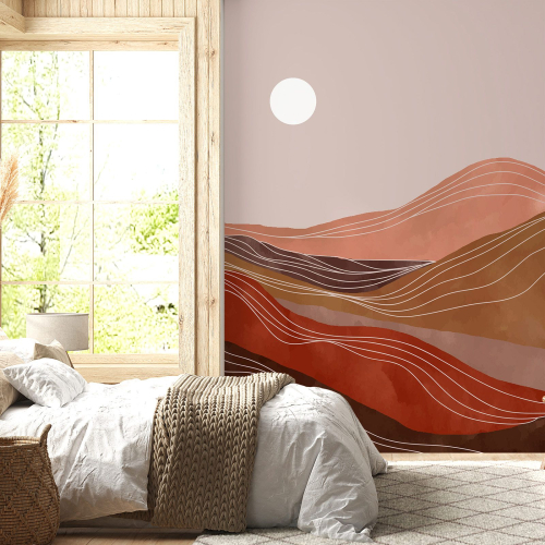 Papier peint panoramique - Paysage Boho