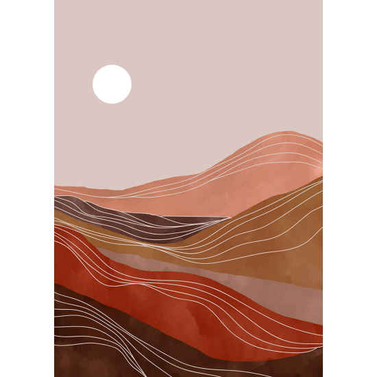 Papier peint panoramique - Paysage Boho
