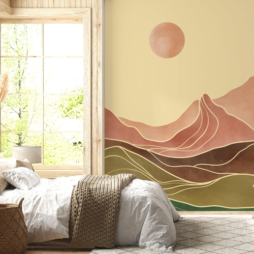 Papier peint panoramique - Paysage Boho