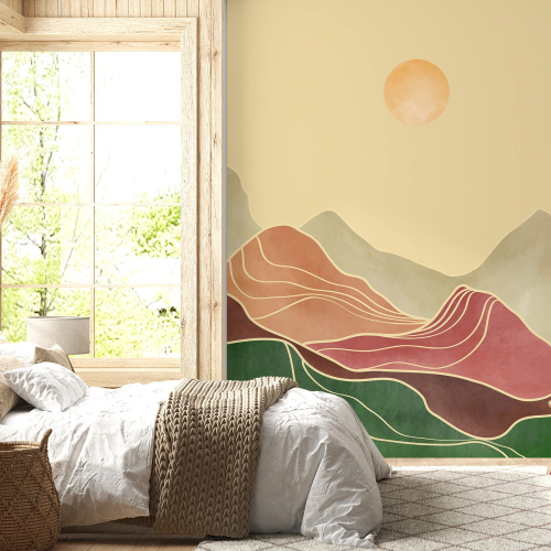Papier peint panoramique - Paysage Boho