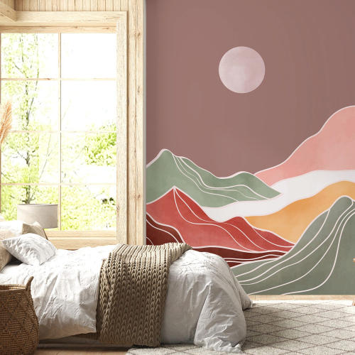 Papier peint panoramique - Paysage Boho