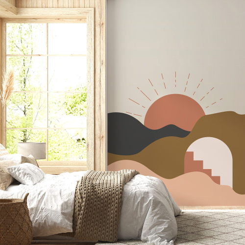 Papier peint panoramique - Paysage Boho