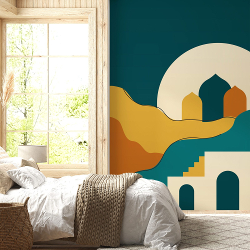 Papier peint panoramique - Paysage Boho