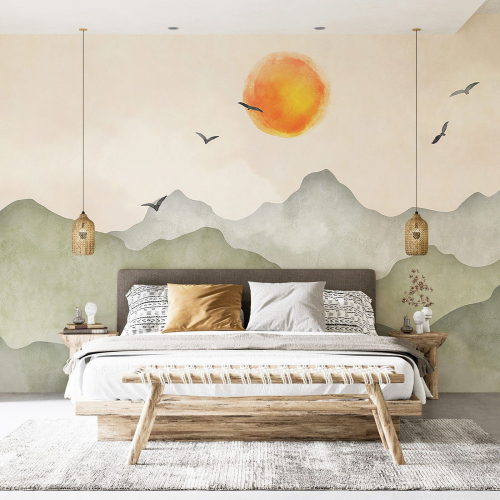 Papier peint panoramique - Paysage Boho