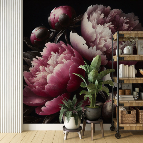 Papier peint panoramique - Pivoines
