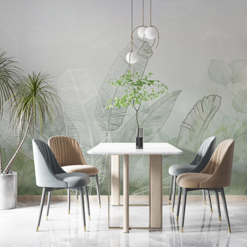 Papier peint panoramique - Plantes tropicales